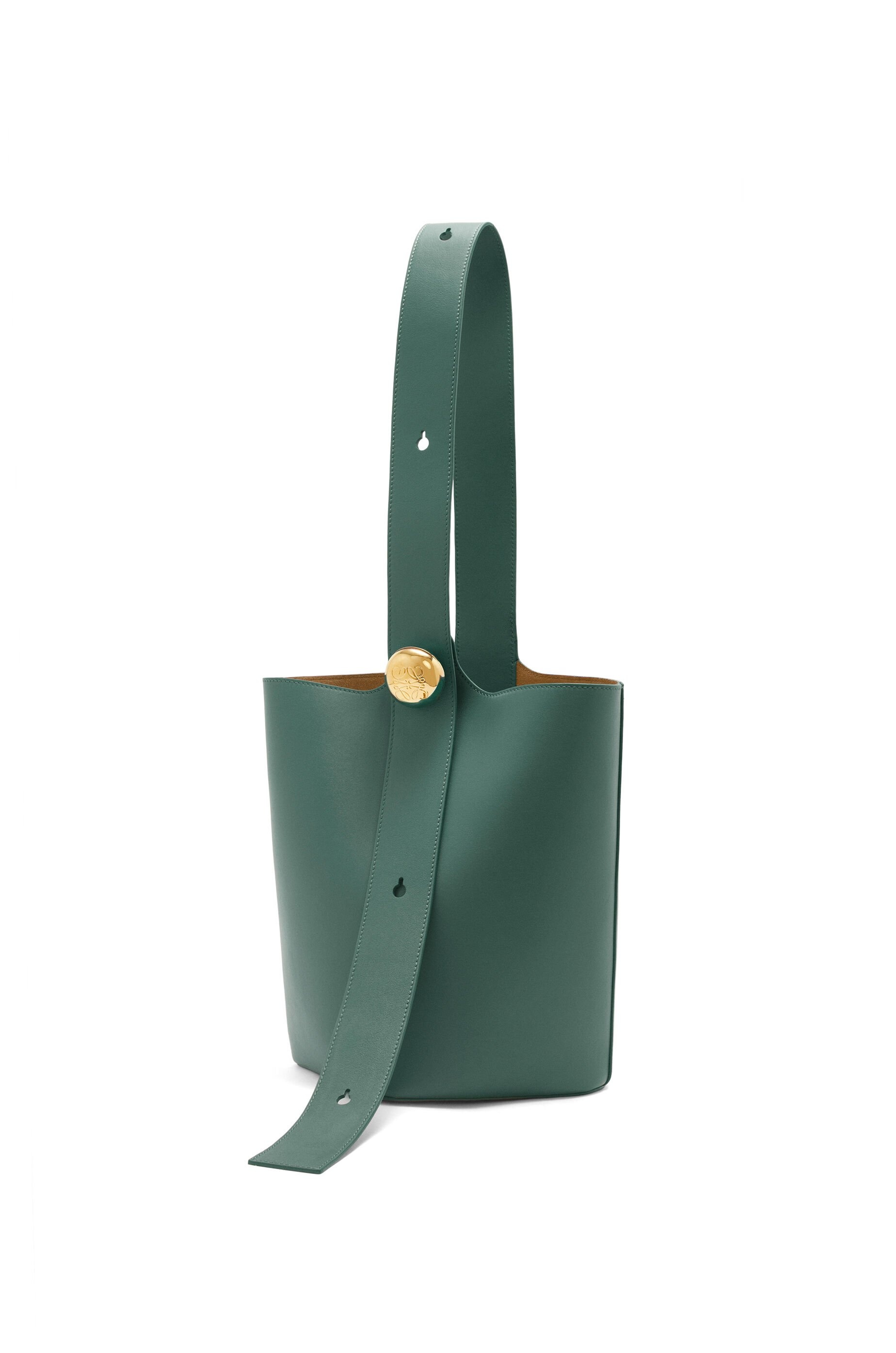 Medium Pebble bucket in smooth calfskin - 1