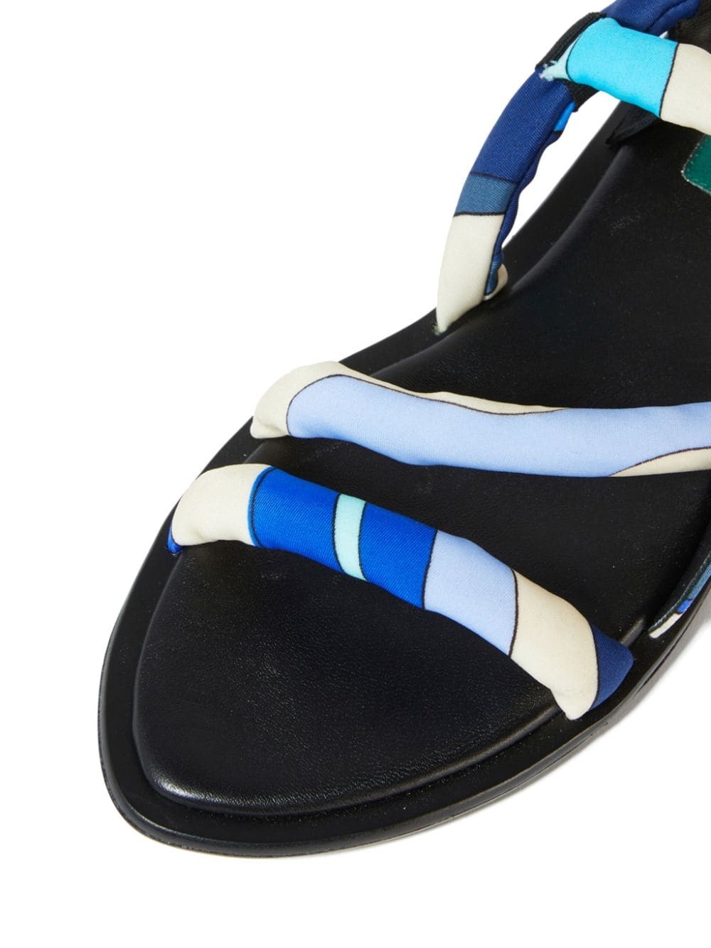 abstract-print flat sandals - 2