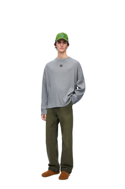 Loewe Oversized fit long sleeve T-shirt in cotton outlook