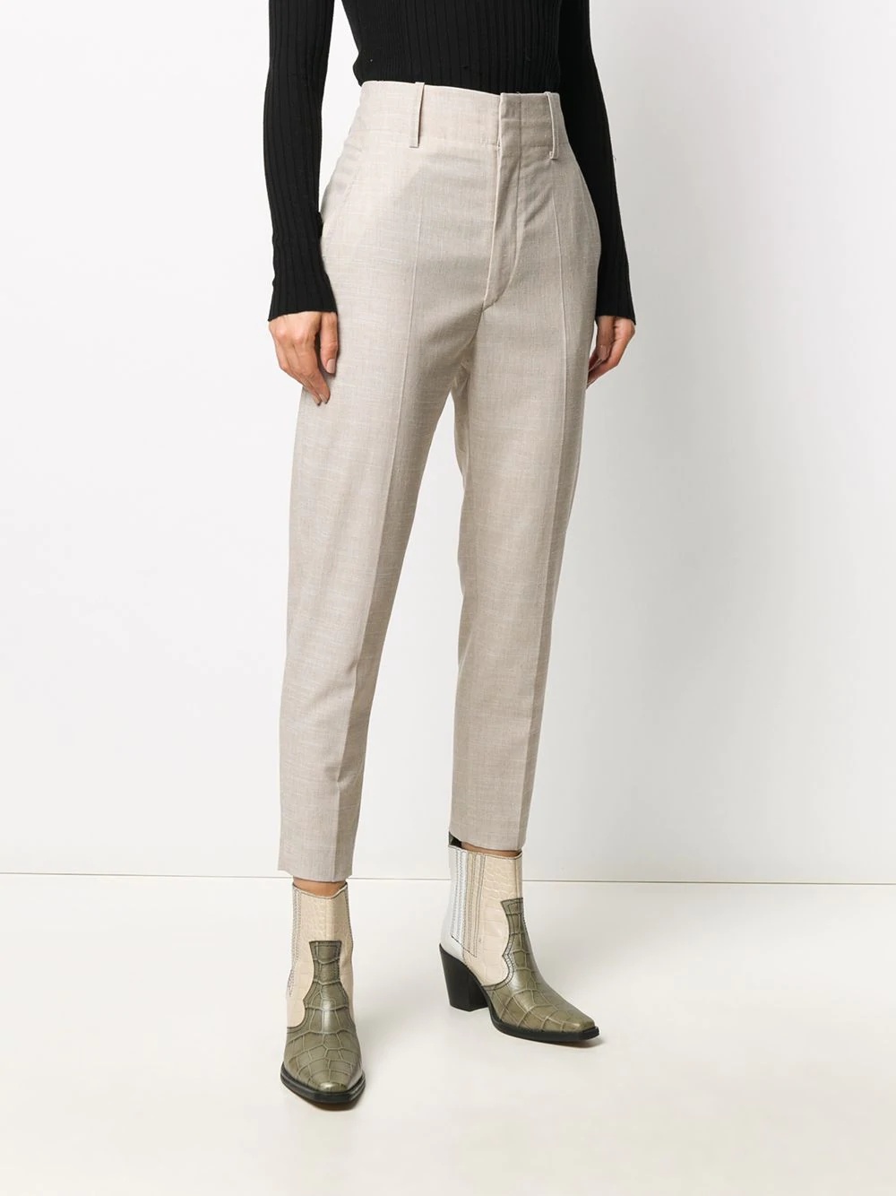 high-waist tailored trousers - 3