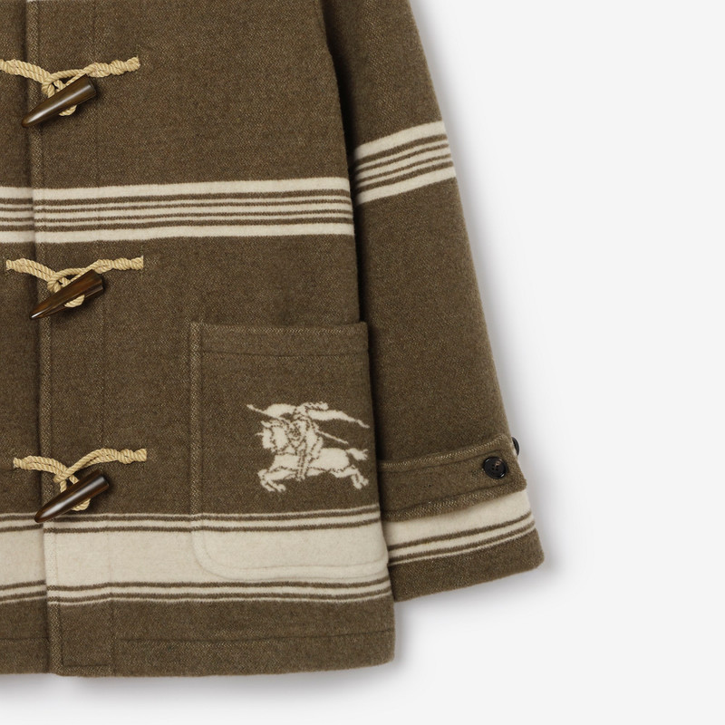 Burberry Short Wool Blend Harrogate Duffle Coat outlook