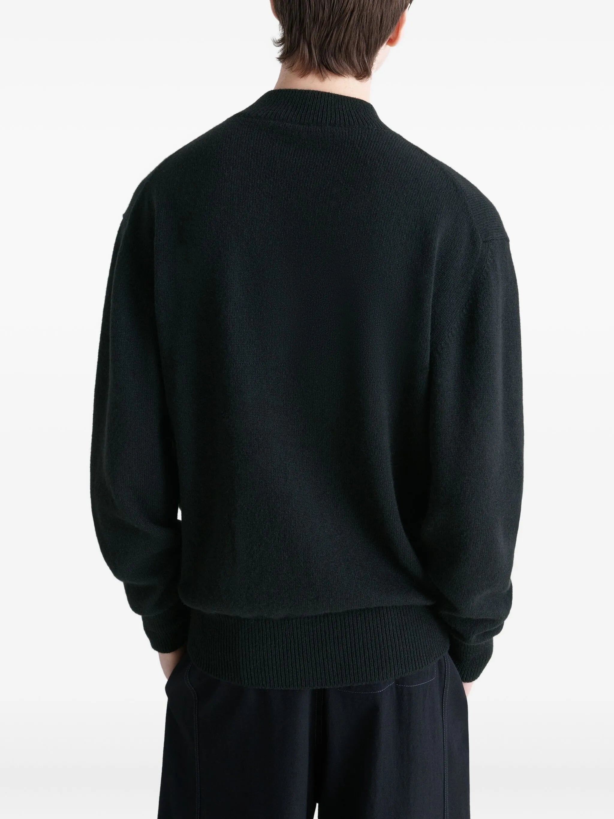 Lemaire Mock Neck Rib-knit Trim Sweater - 3