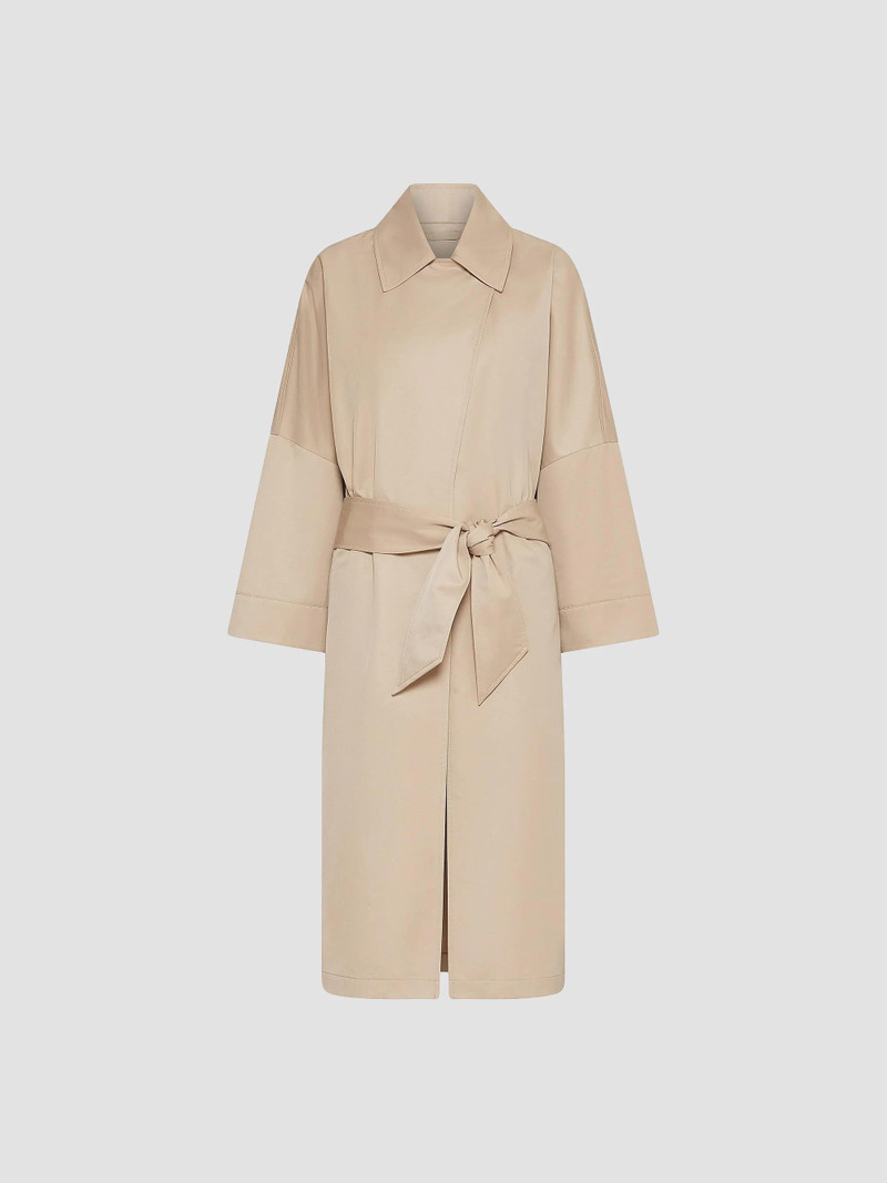 Women's Oversized Trench Coat - Natural 1