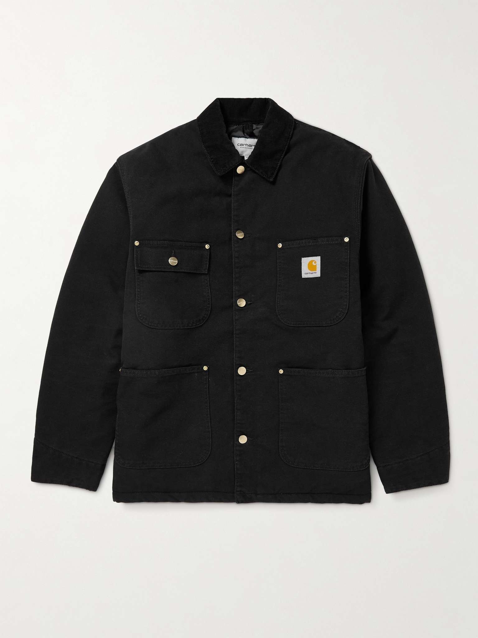 Corduroy-Trimmed Organic Cotton-Canvas Chore Jacket - 1