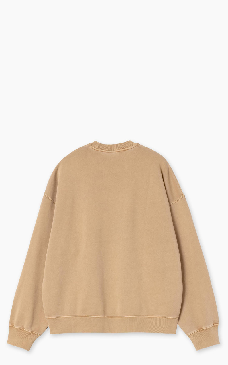 CARHARTT WIP BENTON SWEATSHIRT GARMENT DYED PEANUT 5