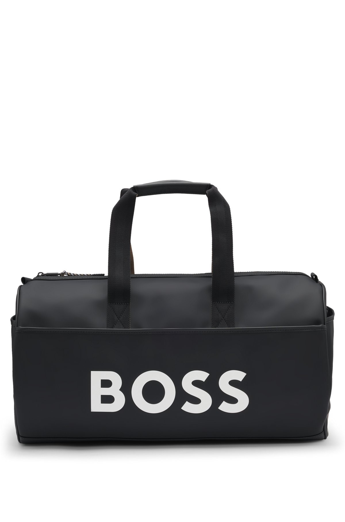 BOSS X MATTEO BERRETTINI  FAUX-LEATHER HOLDALL WITH CONTRAST LOGO - 2