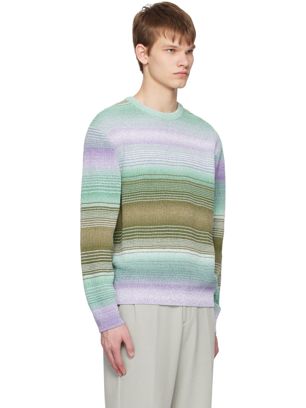 Multicolor Striped Sweater - 2
