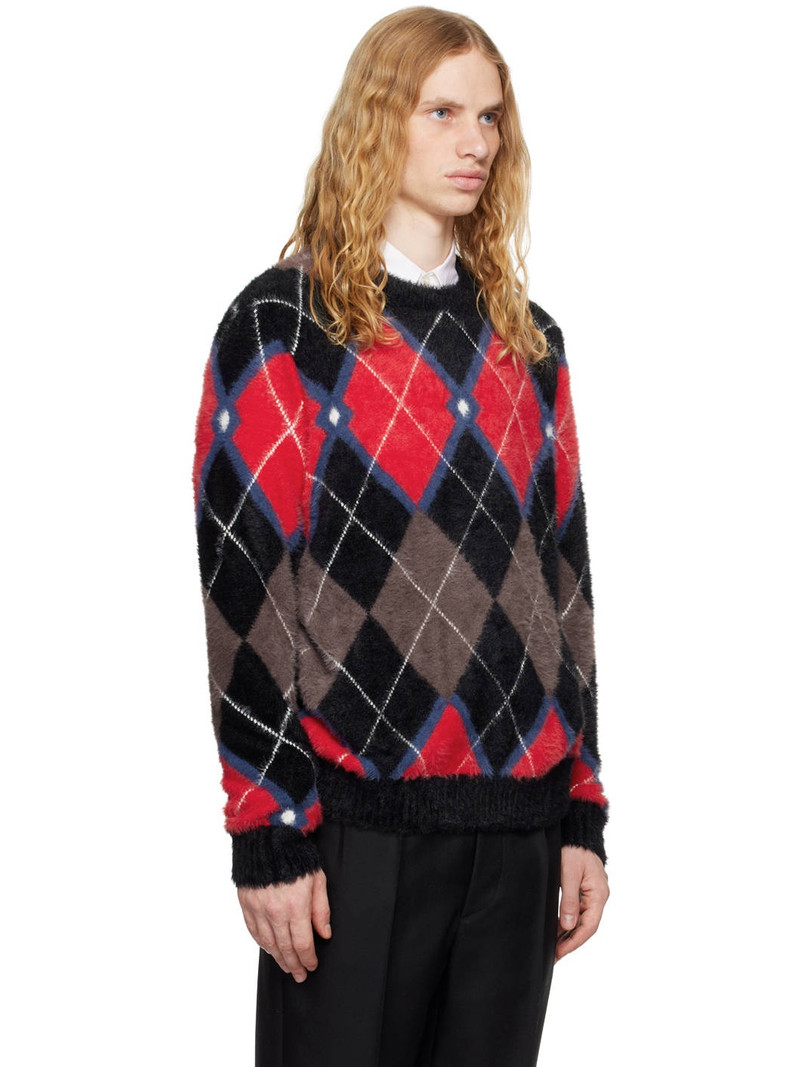 CHARLES JEFFREY LOVERBOY Multicolor Fluffy Gloves Sweater outlook