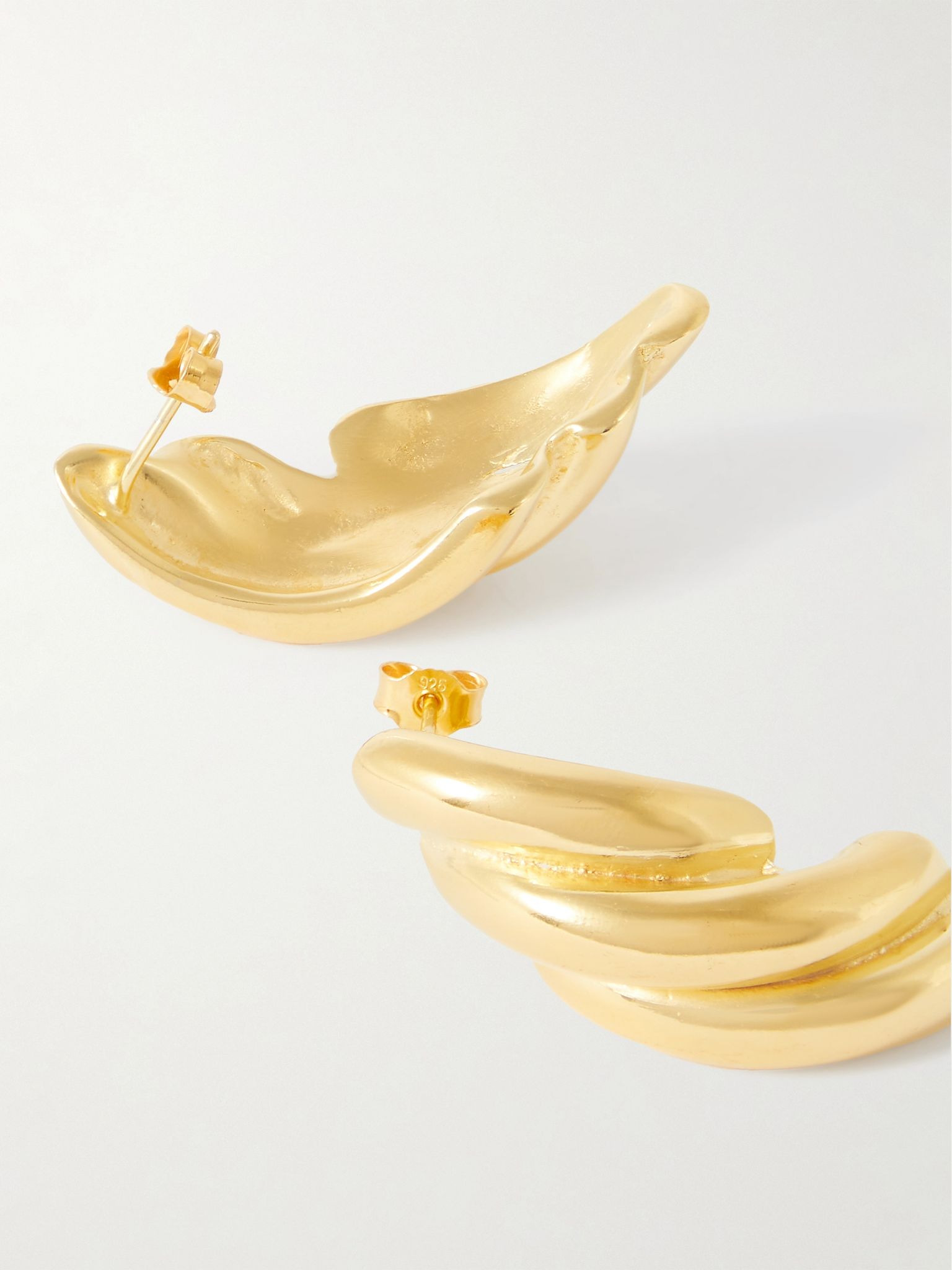 Kombos gold-plated earrings Gold - 3
