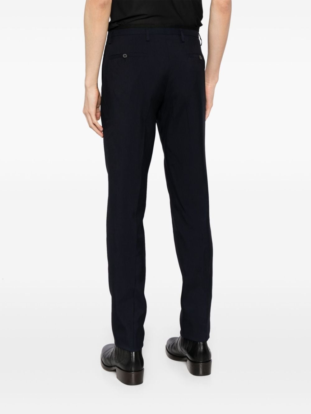 straight-leg tailored trousers - 4