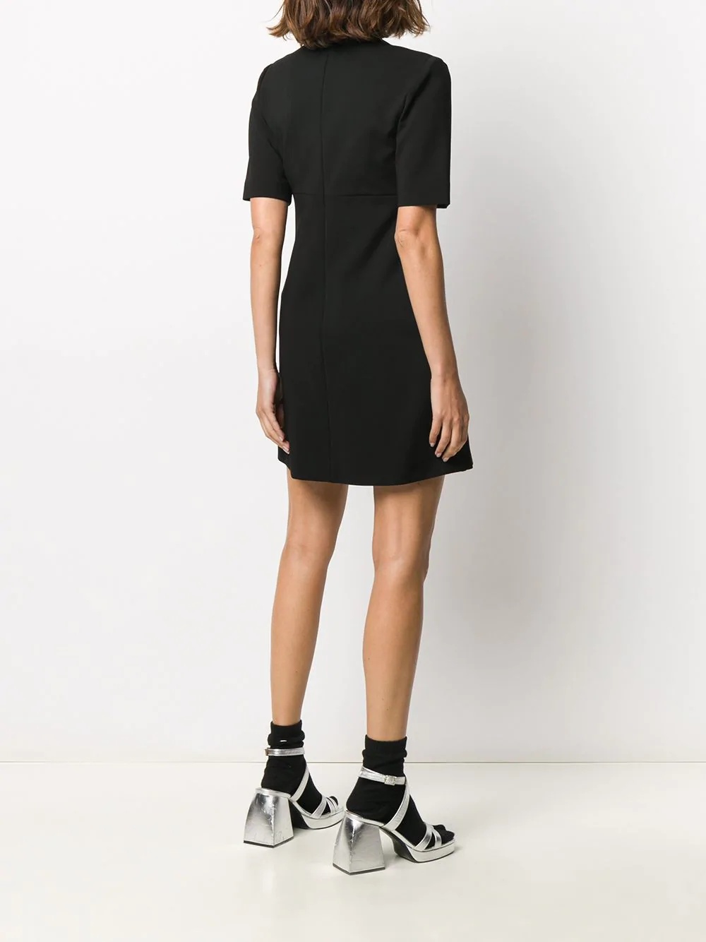 V-neck shift dress - 4