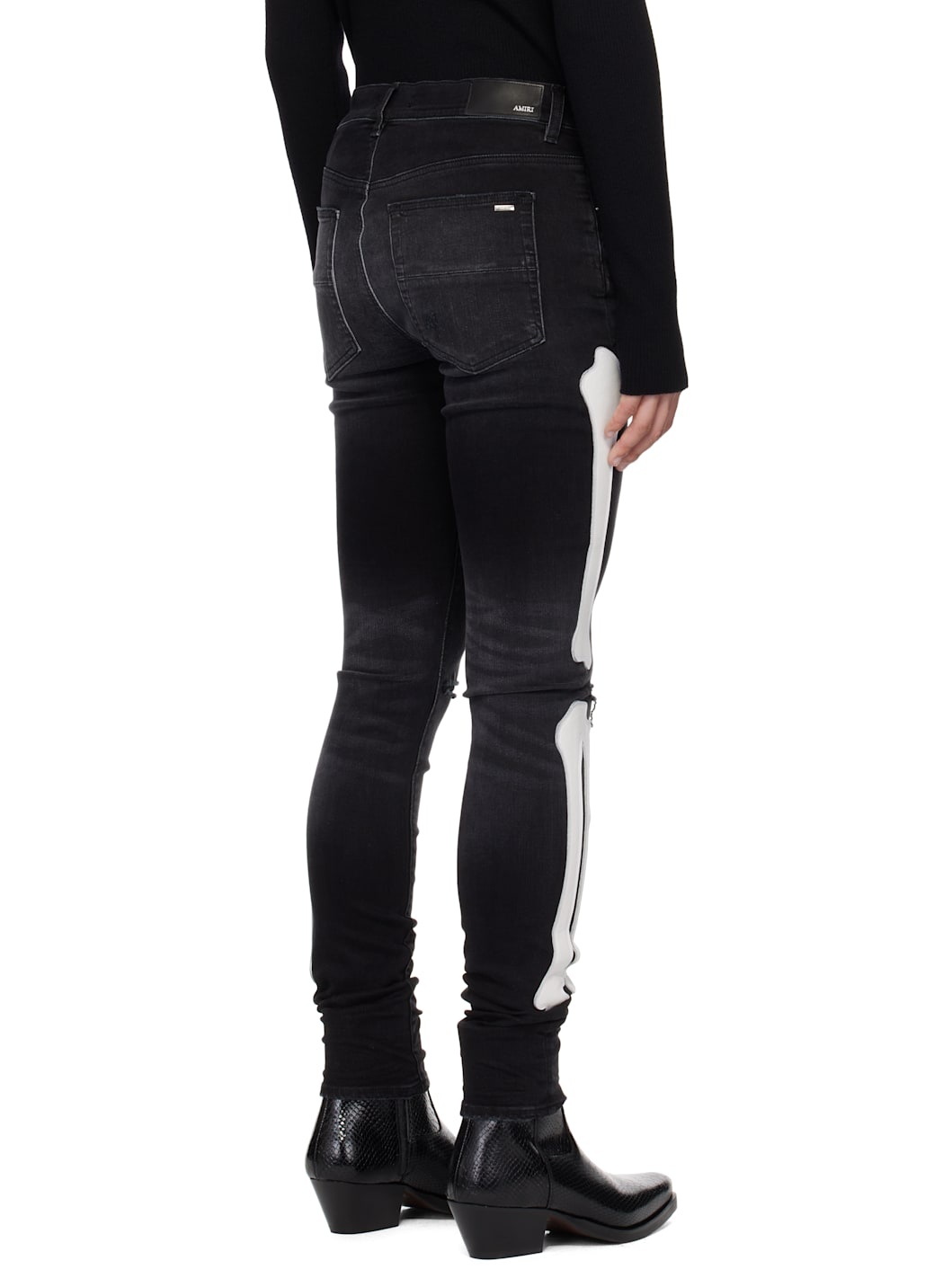 Black Bones Slash Jeans - 3