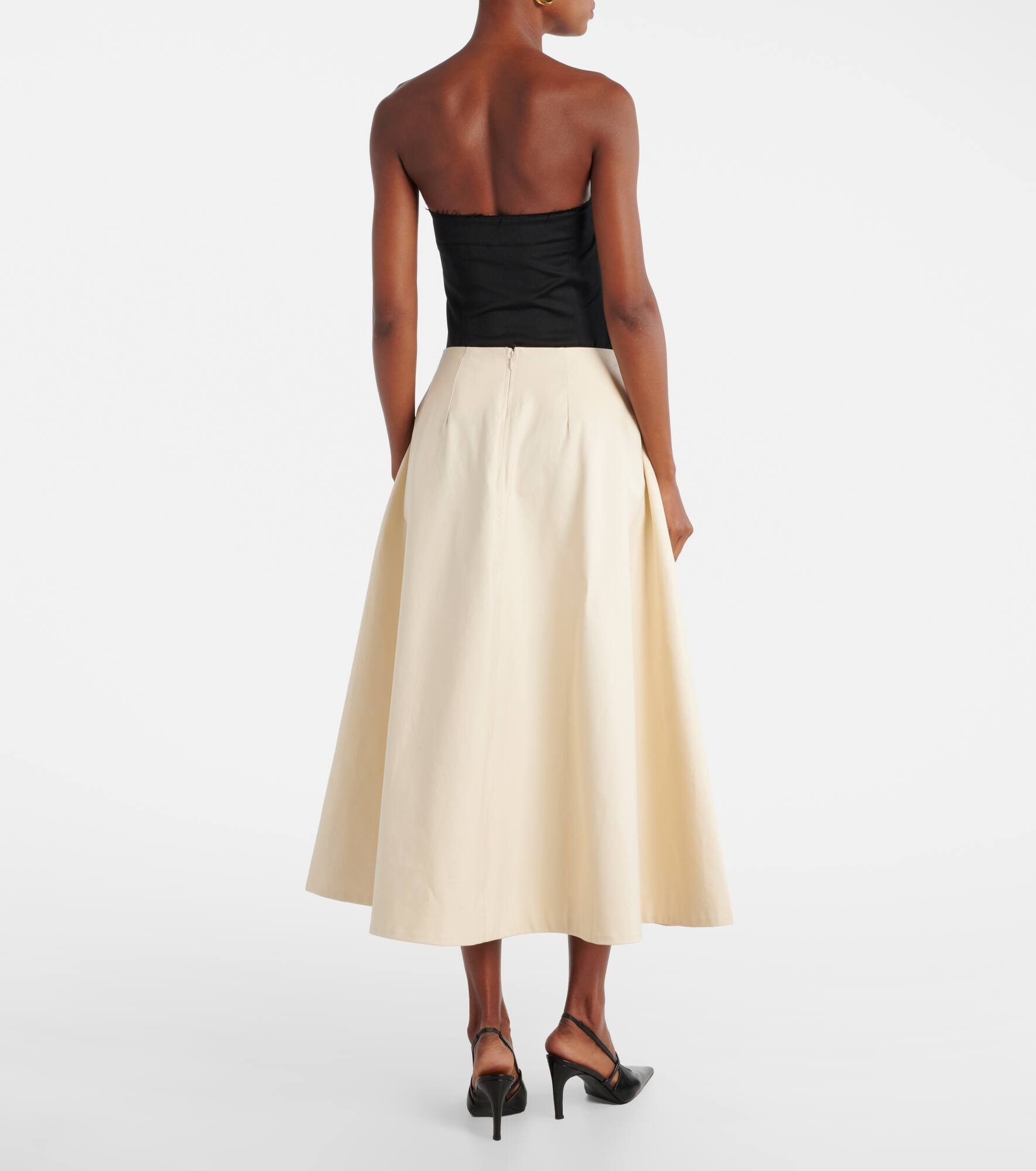 Celeste cotton midi skirt - 3