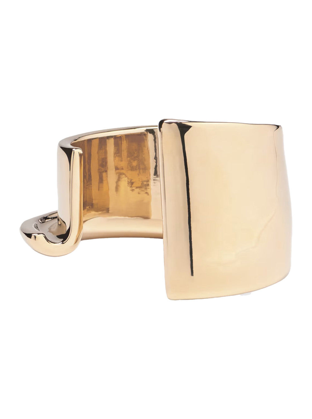 Jacquemus Women 'Le Bracelet J' Metallic Bracelet With Asymmetric And Sculpted Design In Copper Woma - 1
