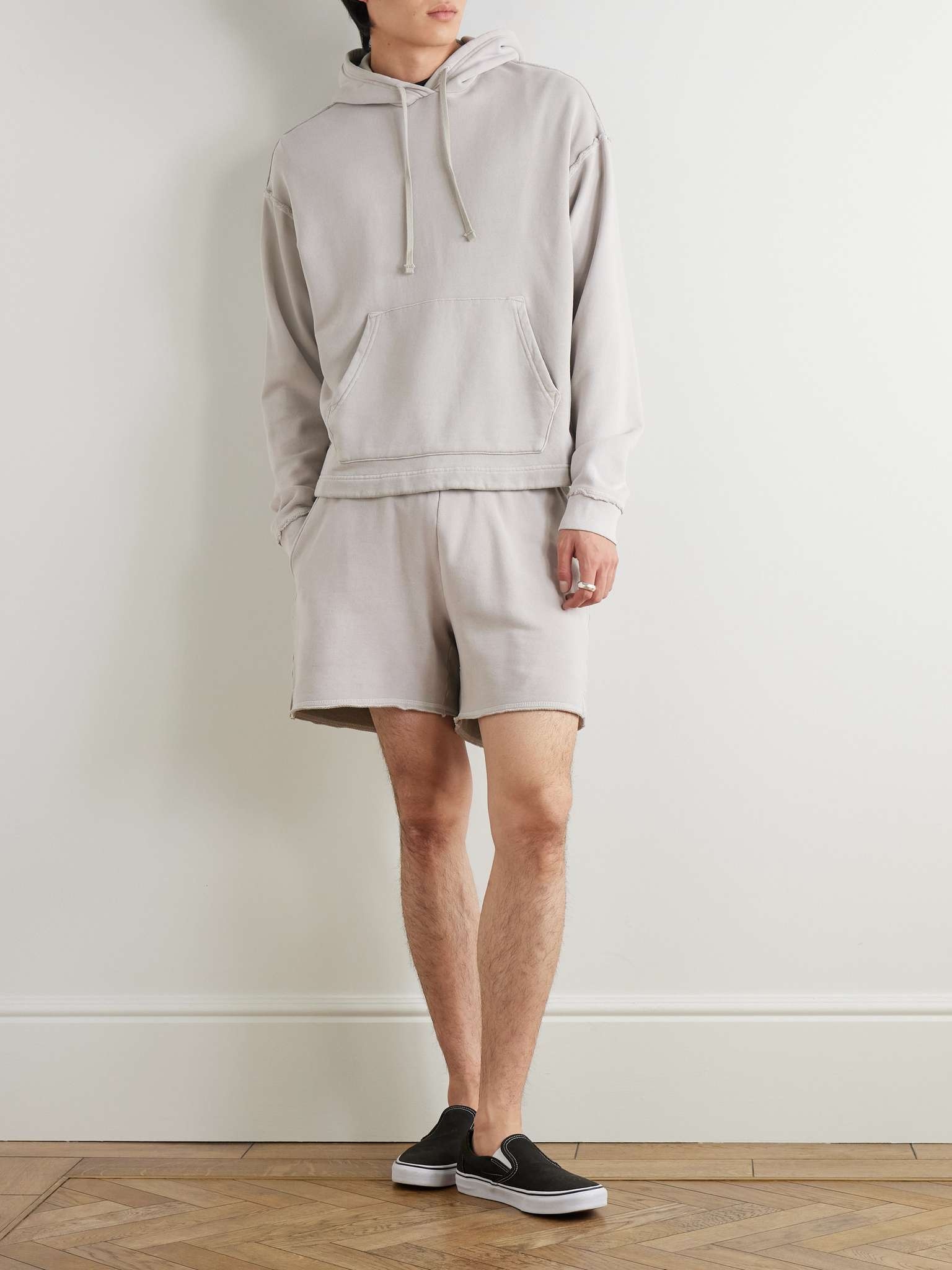 John Elliott Skeptic Distressed Cotton-Jersey Hoodie