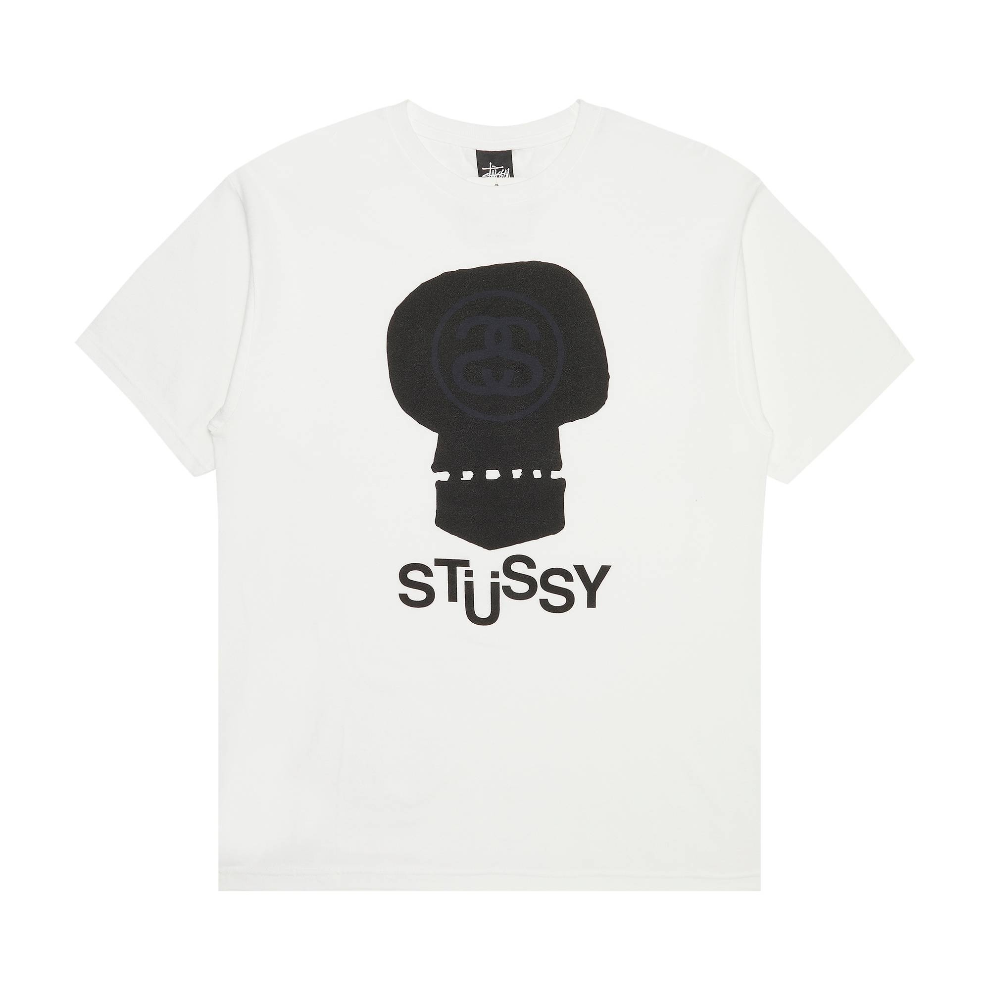 Stussy Link Skull Tee 'White' - 1