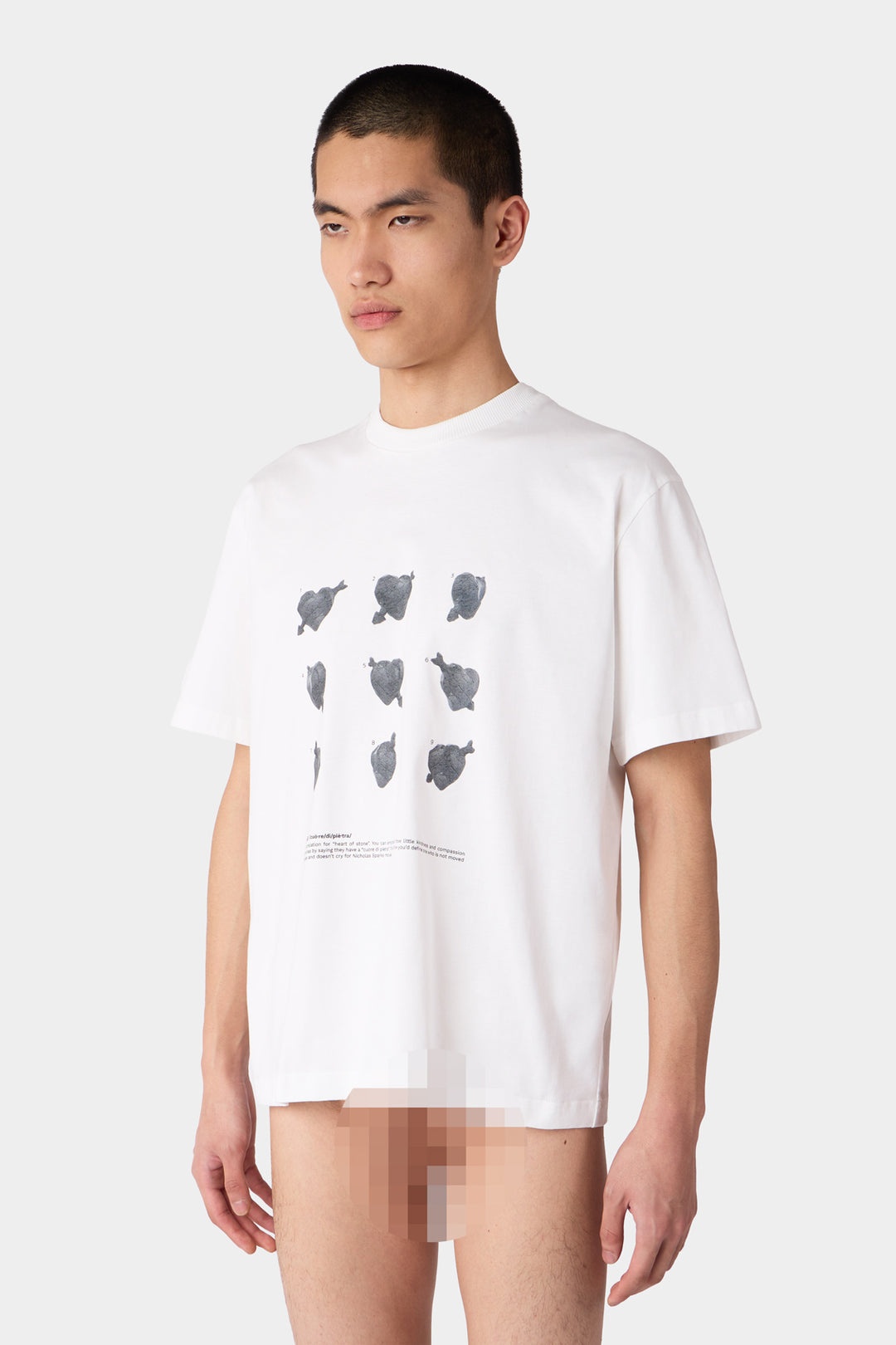 ''CUORI DI PIETRA'' T-SHIRT / off-white - 6