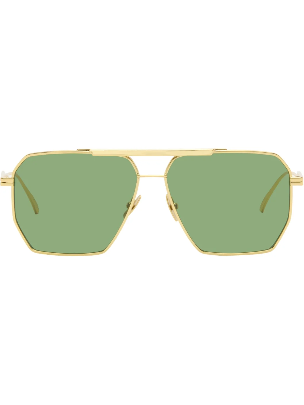 Gold Classic Aviator Sunglasses - 1