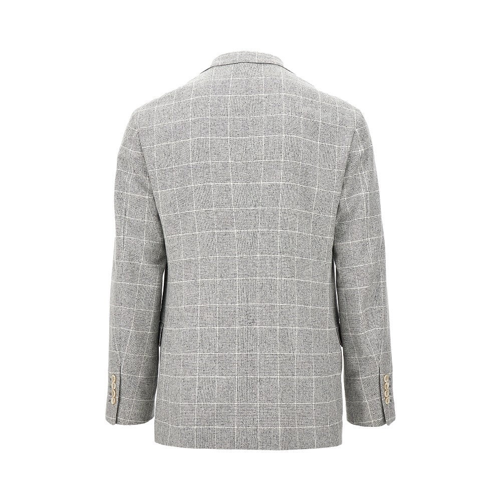 Brunello Cucinelli PRINCE OF WALES DOUBLE-BREASTED JACKET
