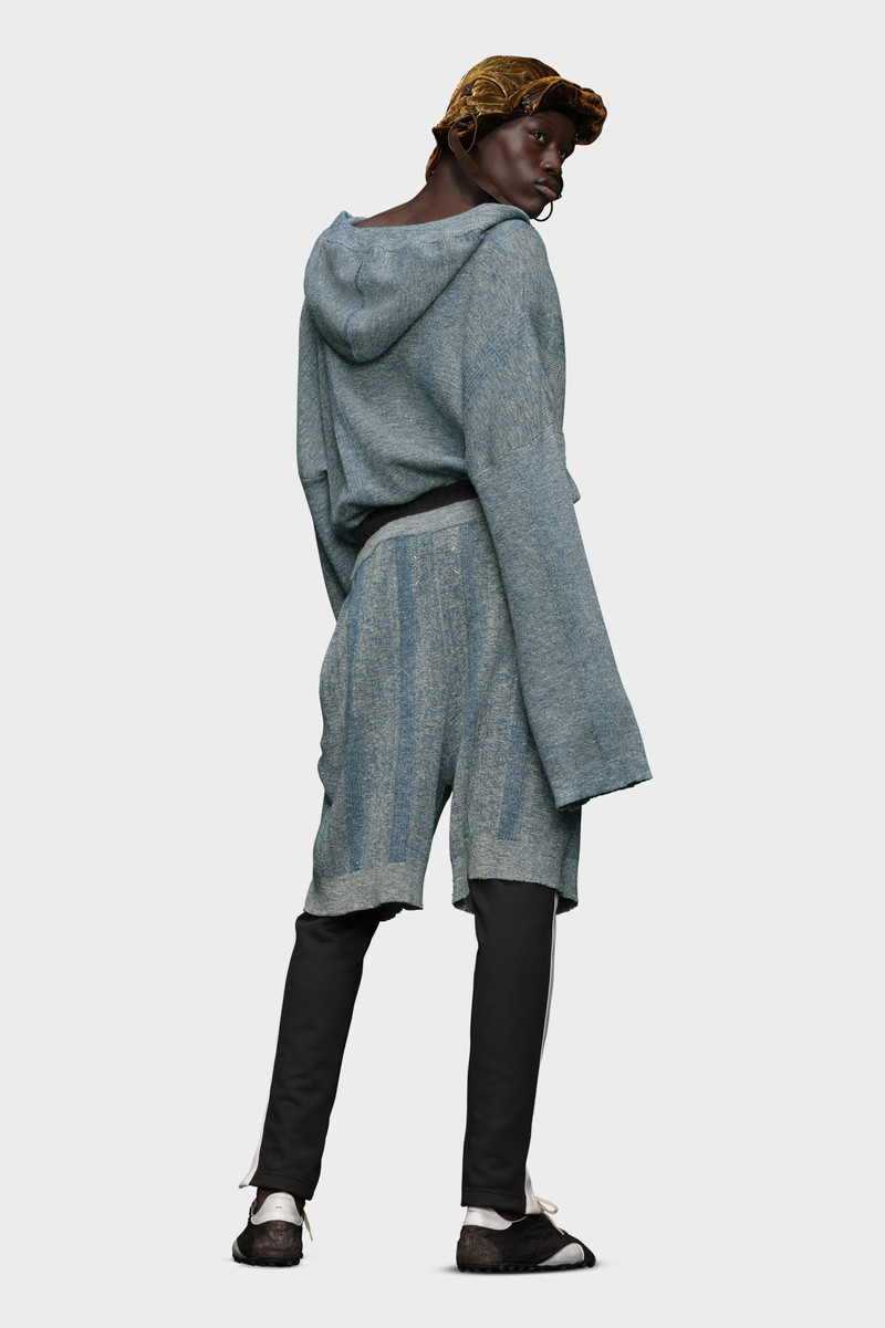 Summer chiné knit hoodie 4