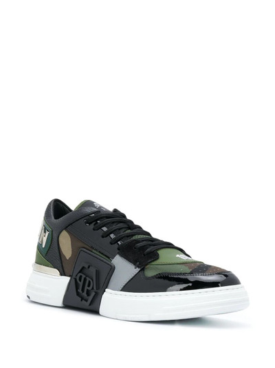 PHILIPP PLEIN camouflage-print low-top sneakers  outlook