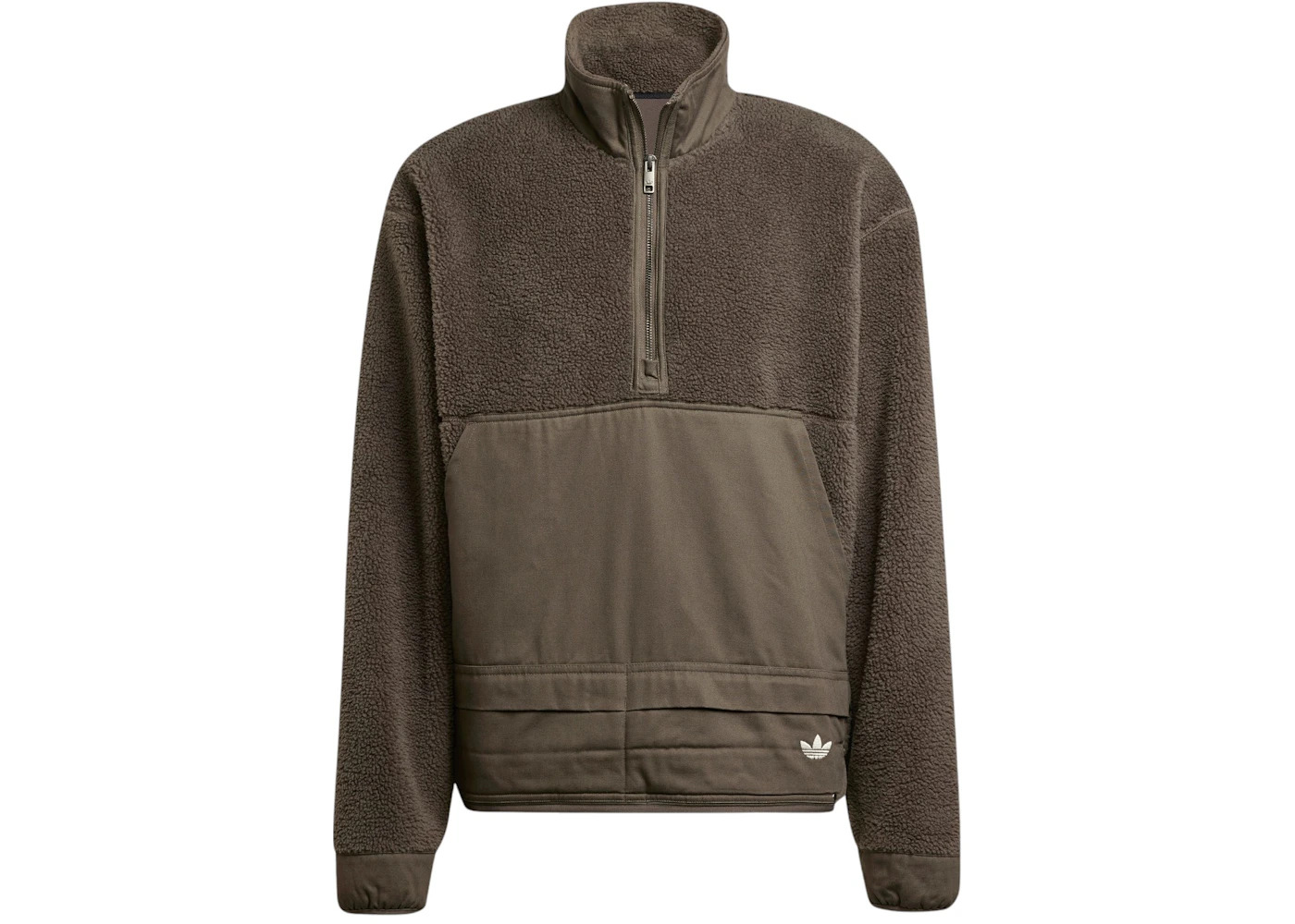 adidas Premium Essentials Fleece Sweatshirt Shadow Olive - 1