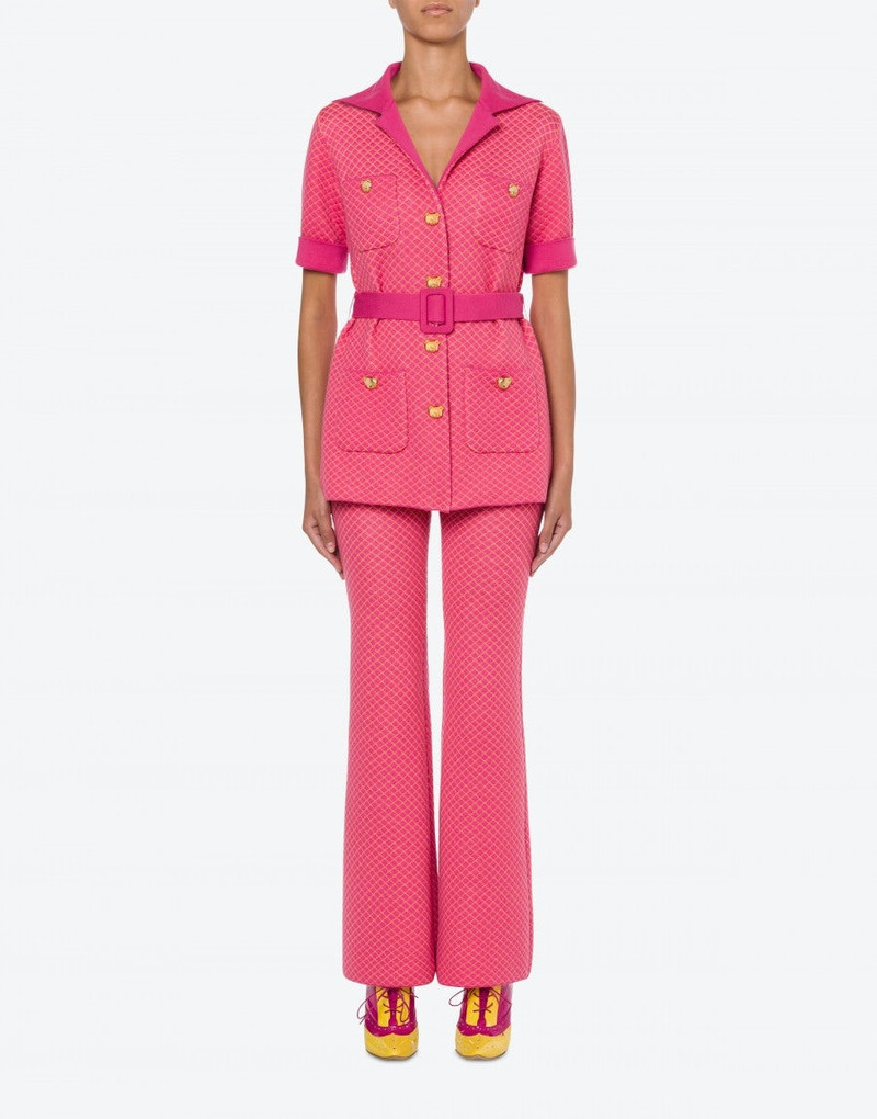 Moschino TEDDY BUTTONS WOOL CARDIGAN outlook