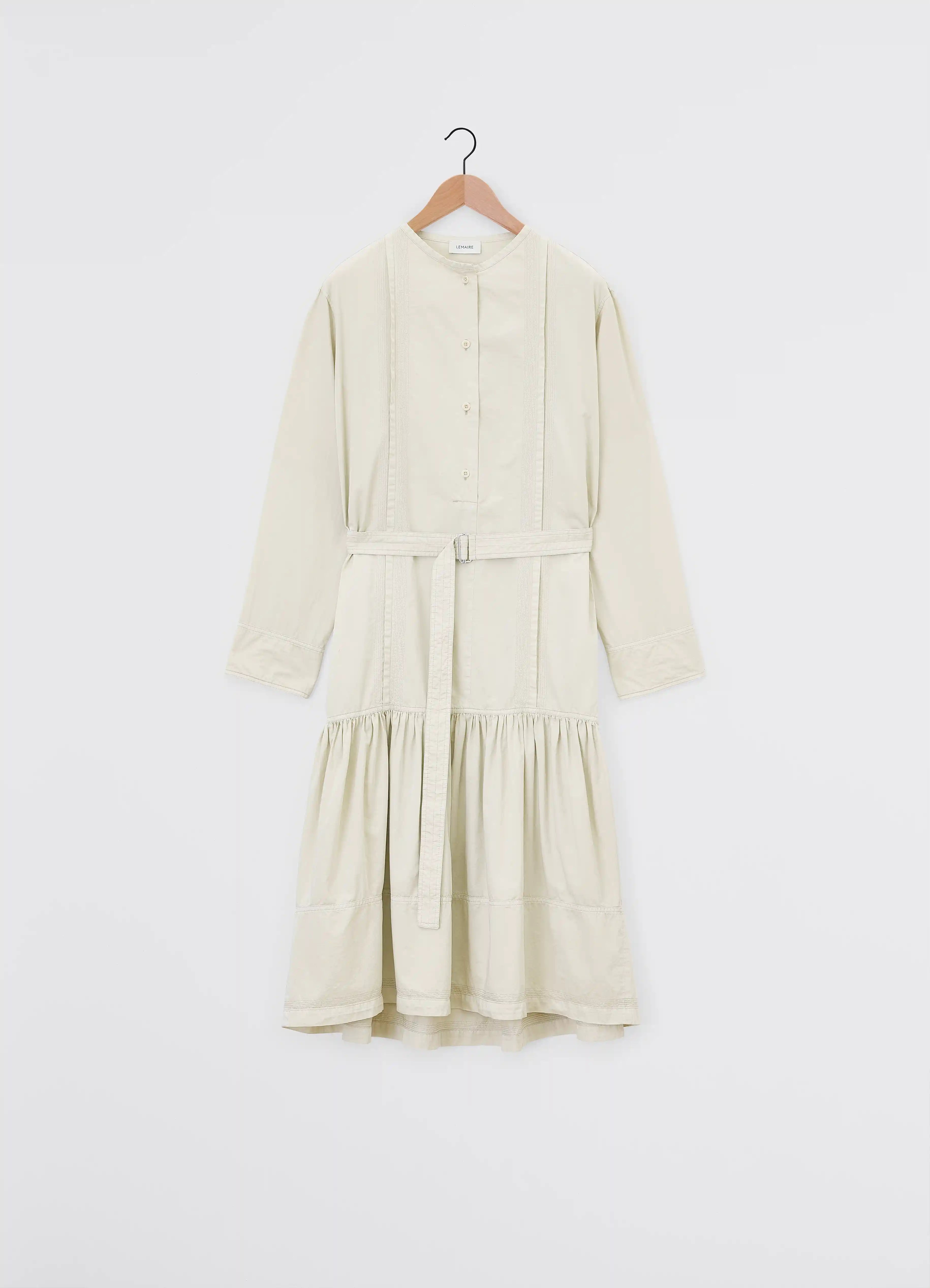 MULTI-TOPSTITCH GATHERED DRESS - 3