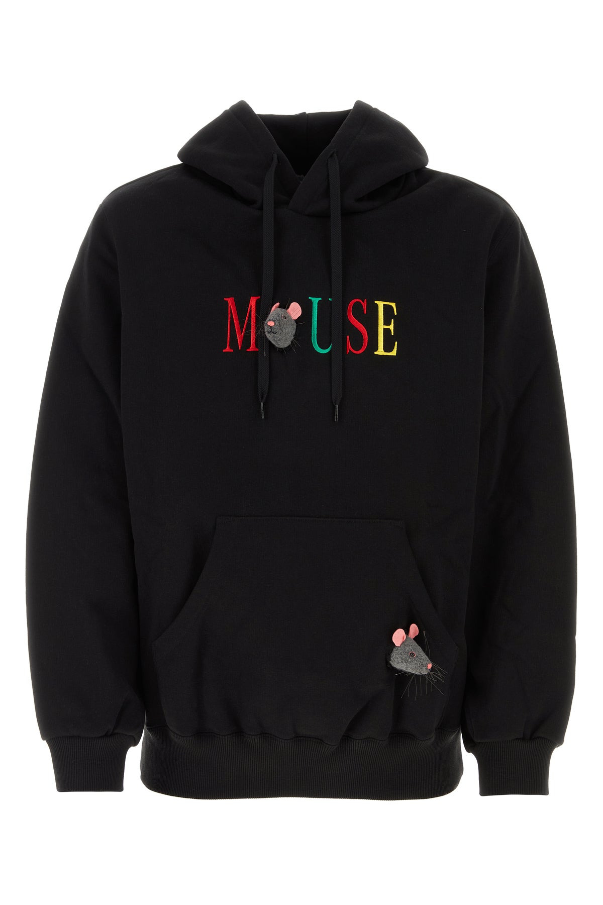 Black cotton sweatshirt - 1