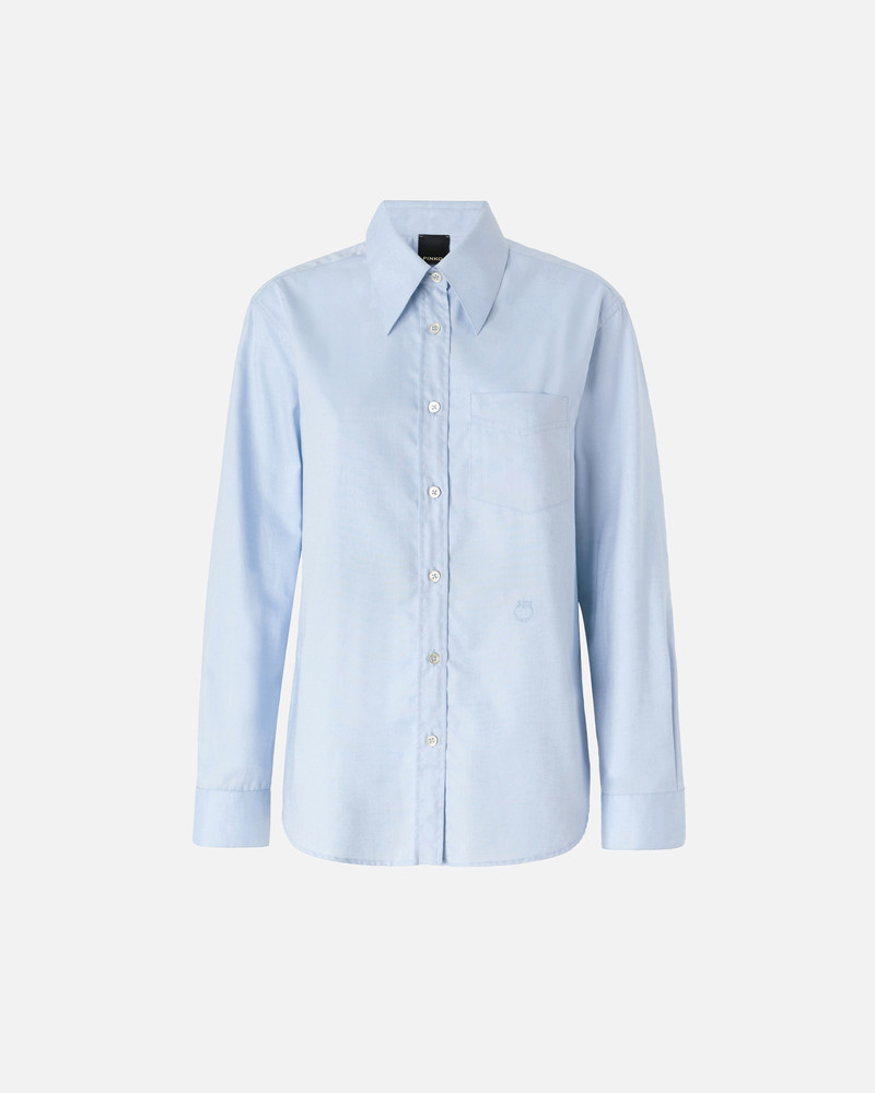 LIGHT BLUE COTTON OXFORD SHIRT 1