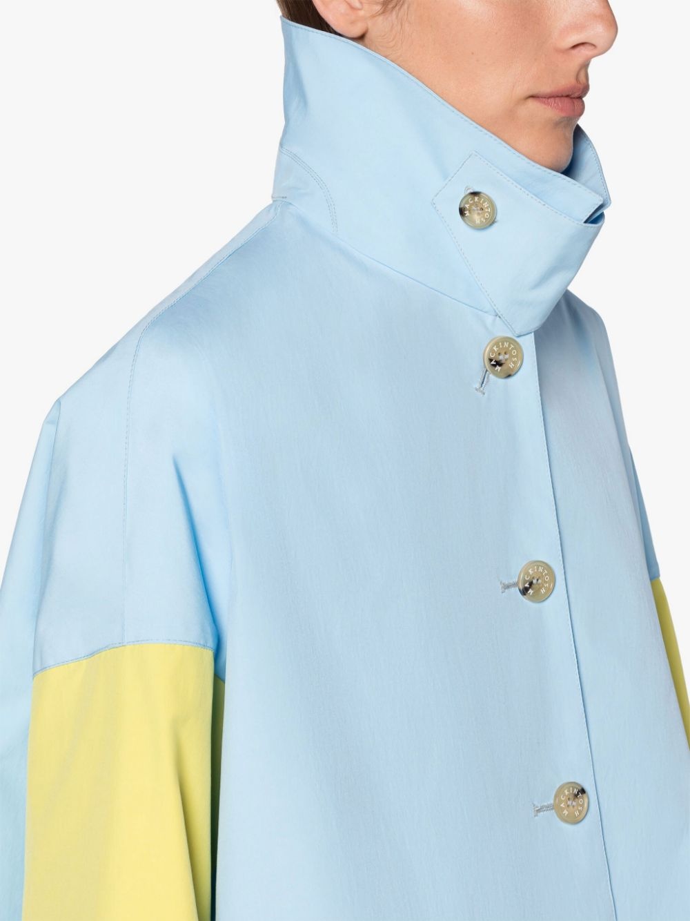 HUMBIE BLUE X YELLOW ECO DRY OVERCOAT - 5