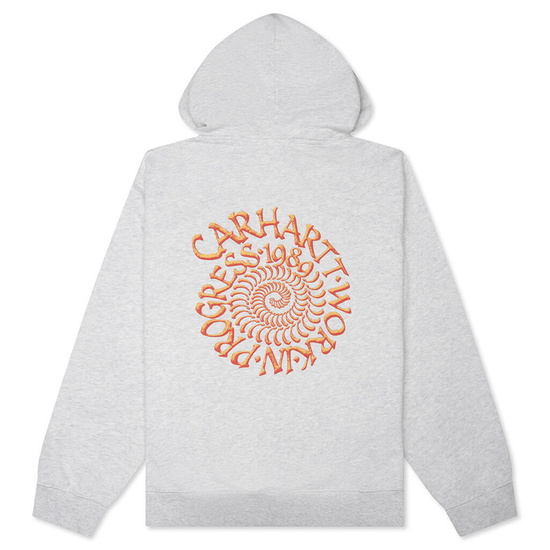Carhartt WIP HOODED SPIRAL SWEATSHIRT - ASH HEATHER outlook