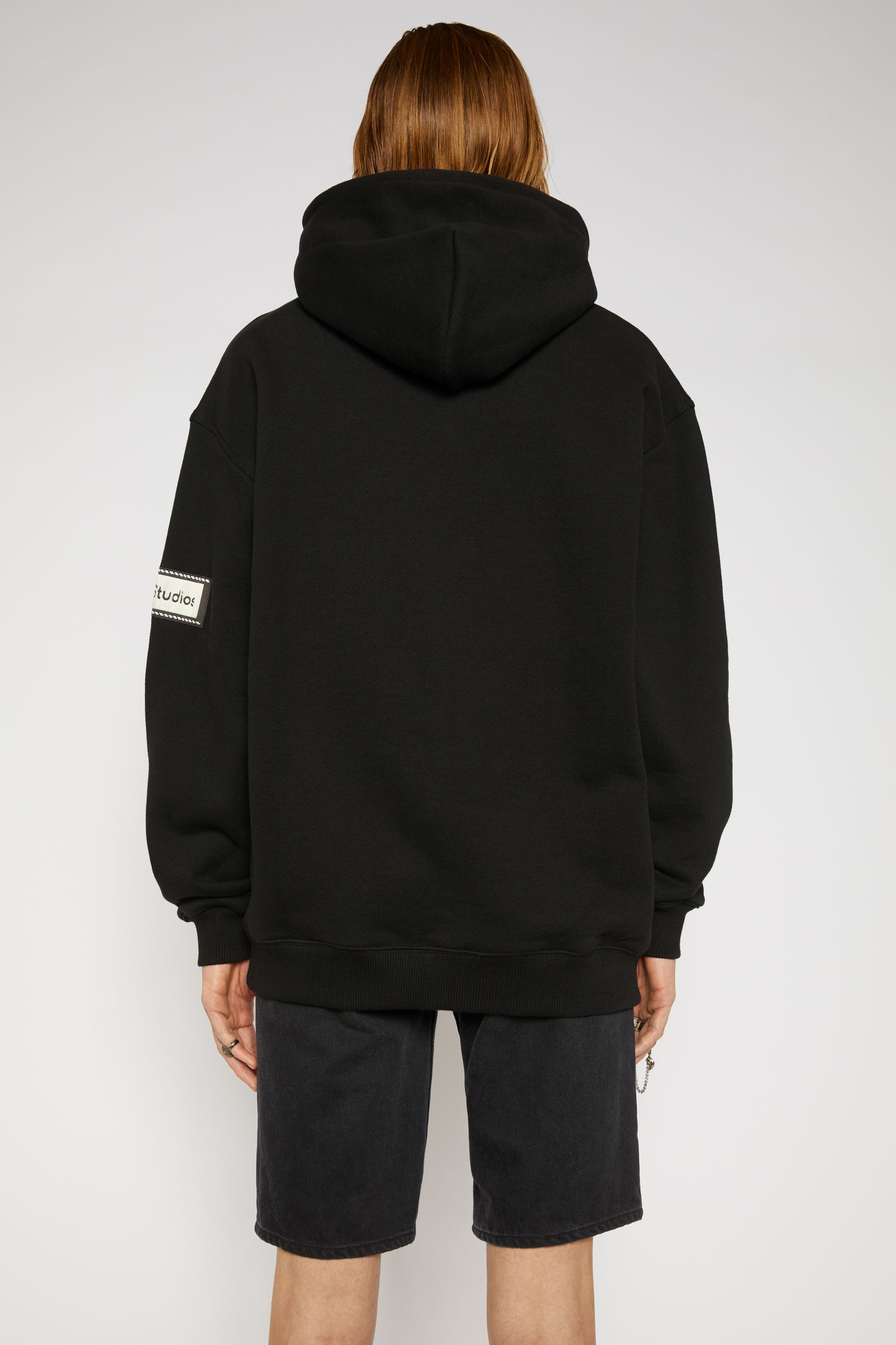 Reverse-label hooded sweatshirt black - 3