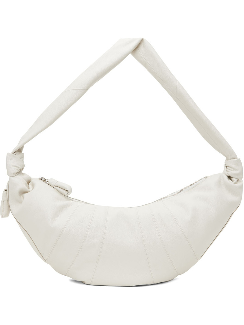 White Large Croissant Bag 1