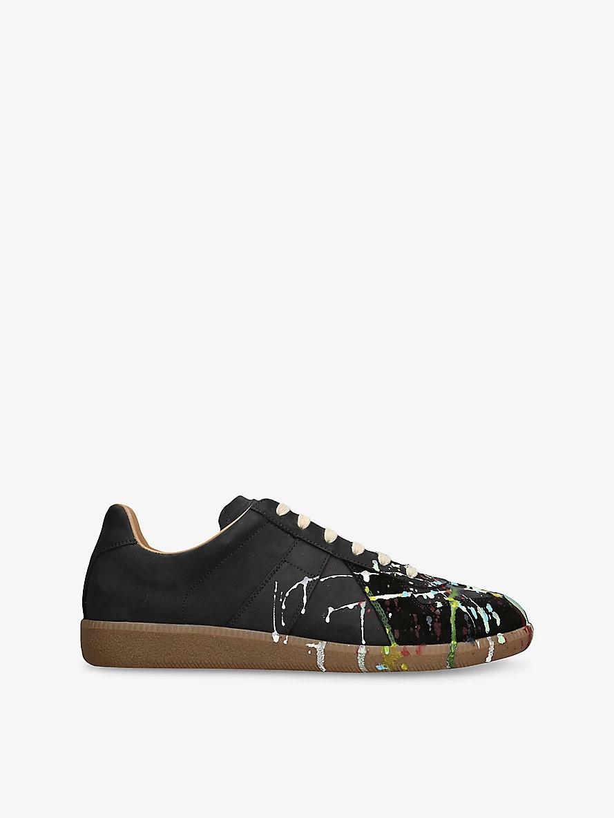 Replica Painter Leather Low-Top Trainers - 1