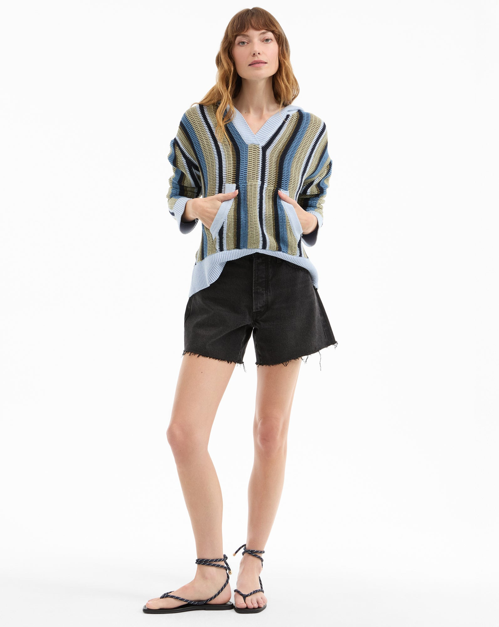 DAISHA KNIT HOODIE SWEATER - 3