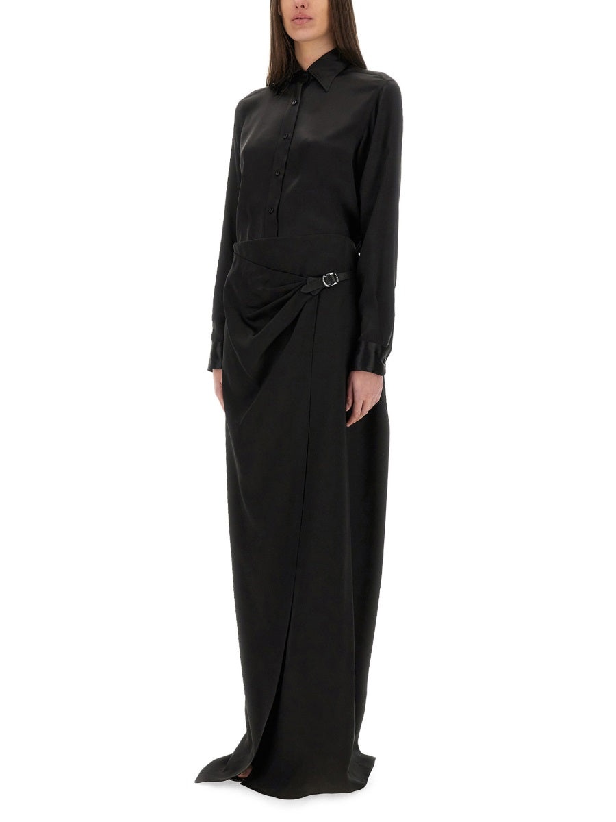 Tom Ford Women Maxi "Wrap" Skirt With Belt - 2