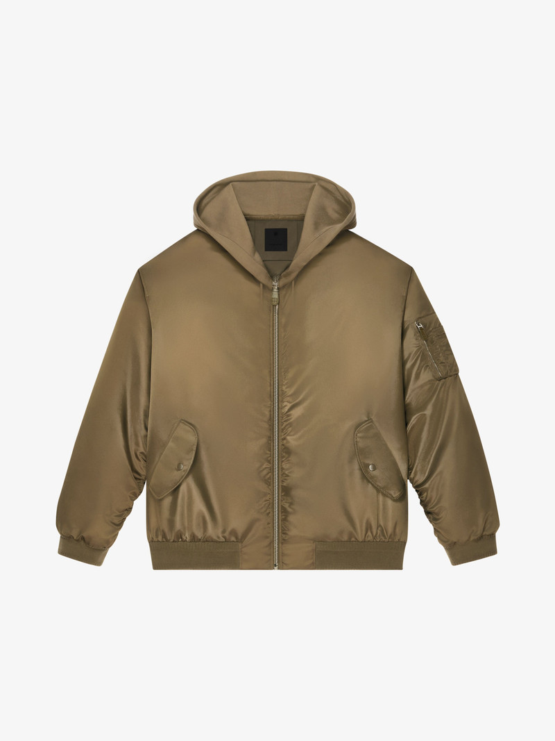 OVERSIZED HOODED BOMBER JACKET 1