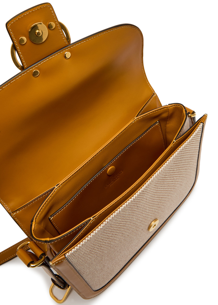 Valentino Garavani 9T05 Canvas and Leather Shoulder bag - 4