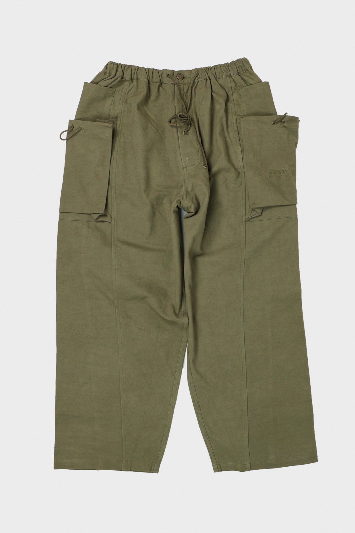 Salt Pants - Olive Slub - 1