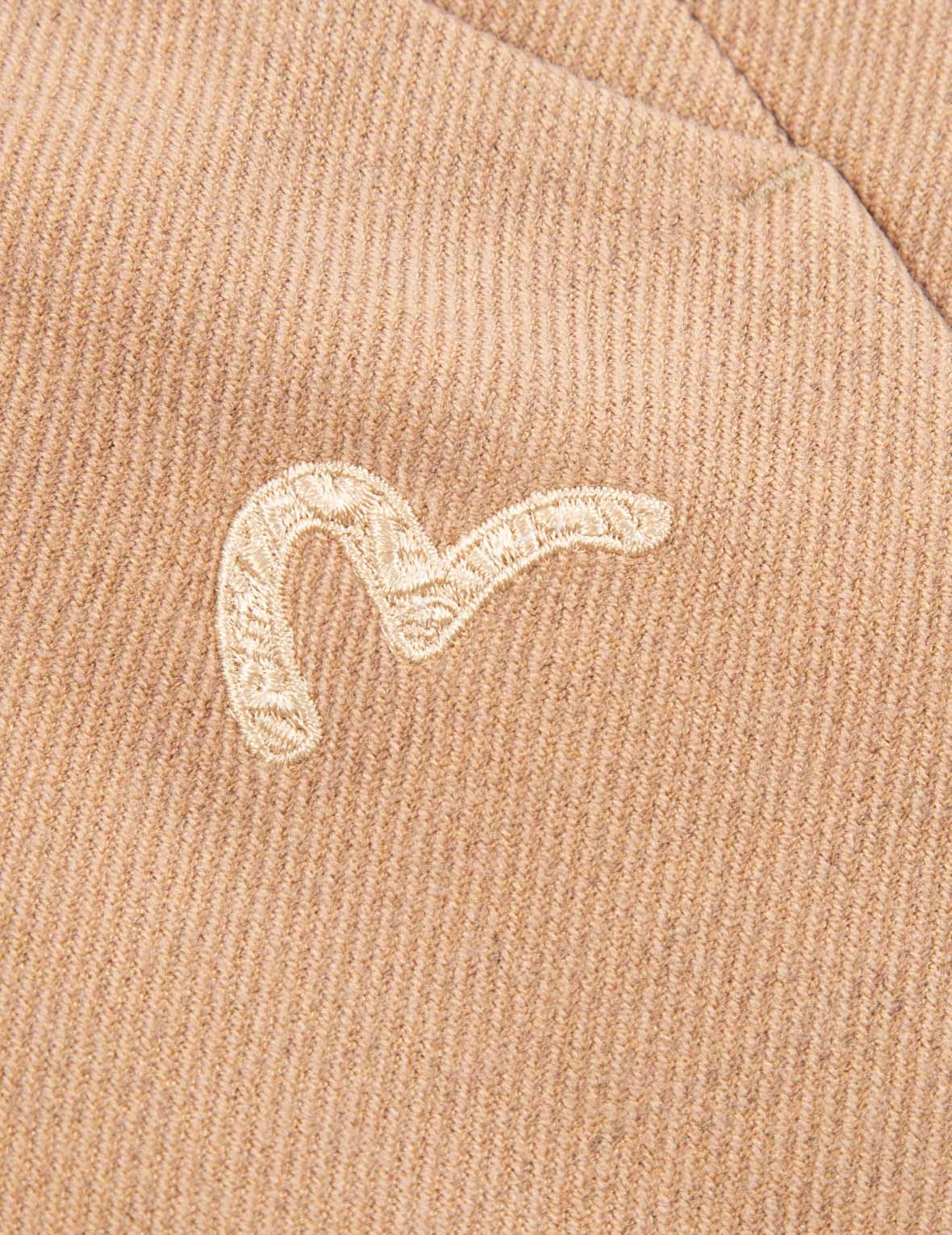 Seagull Embroidery Wool-mix Taper Pants - 8