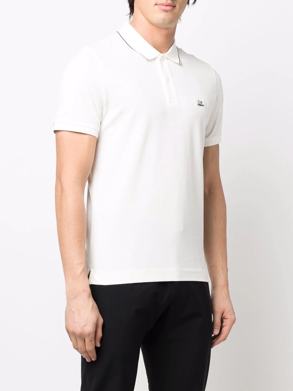 embroidered-logo polo shirt - 3