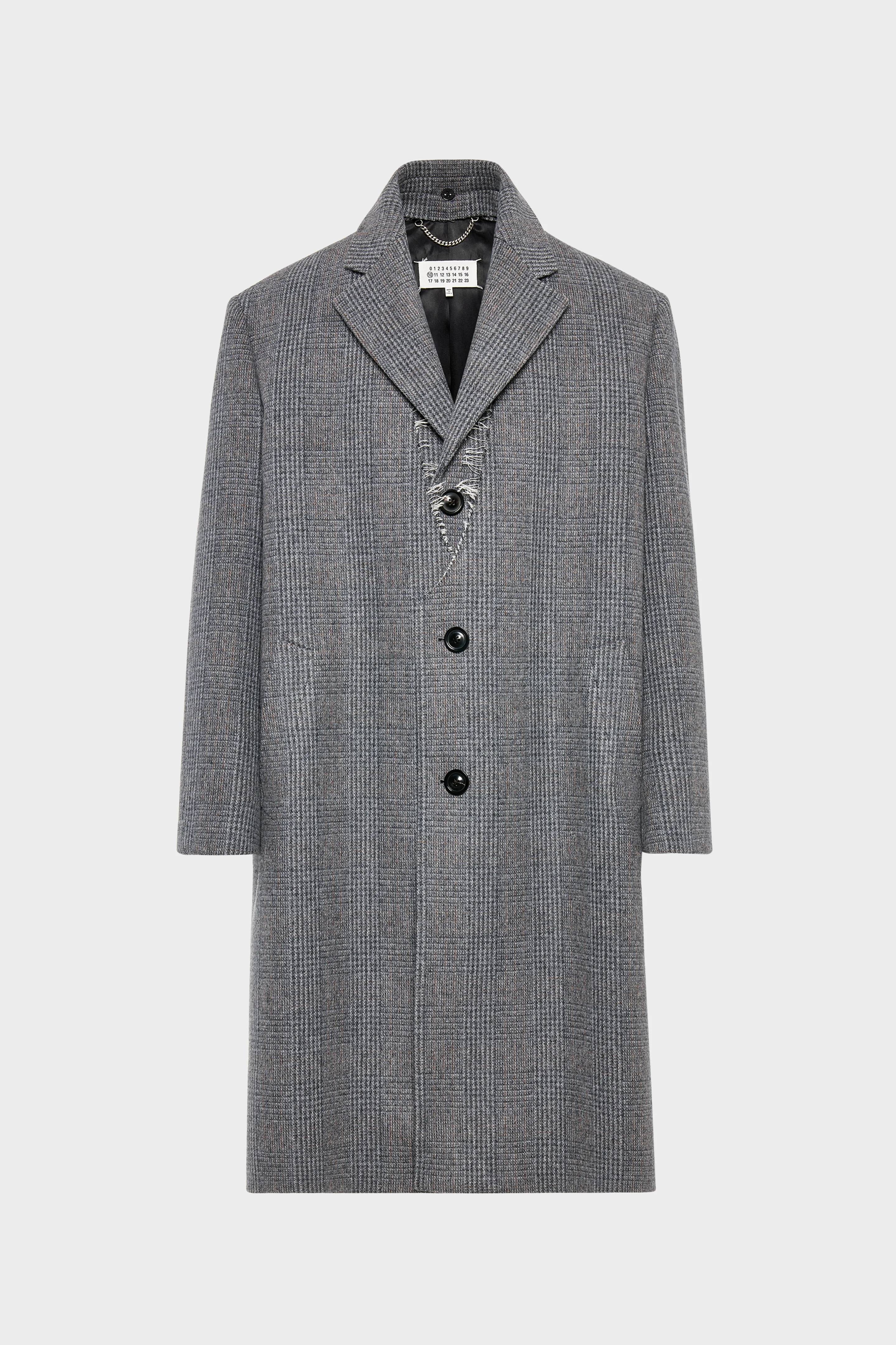 Folded Collar Wool Overcoat - 1