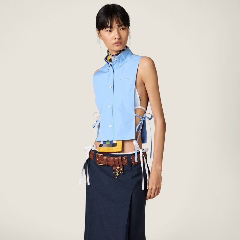 Miu Miu Poplin shirt outlook