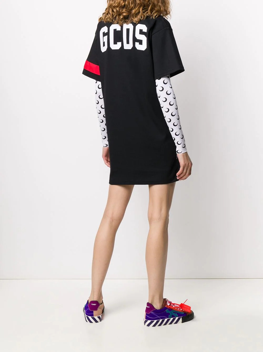 logo print T-shirt dress - 4