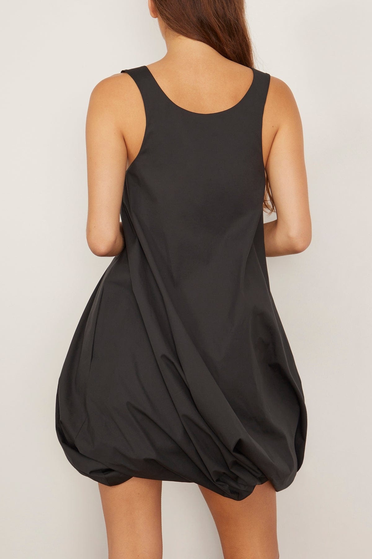 Twist Hem Tank Dress in Black - 4