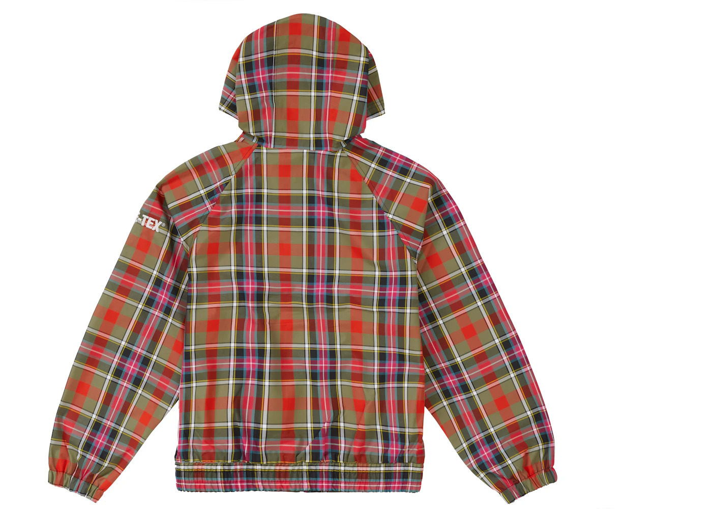 Supreme GORE-TEX Hooded Harrington Jacket Olive Plaid - 3