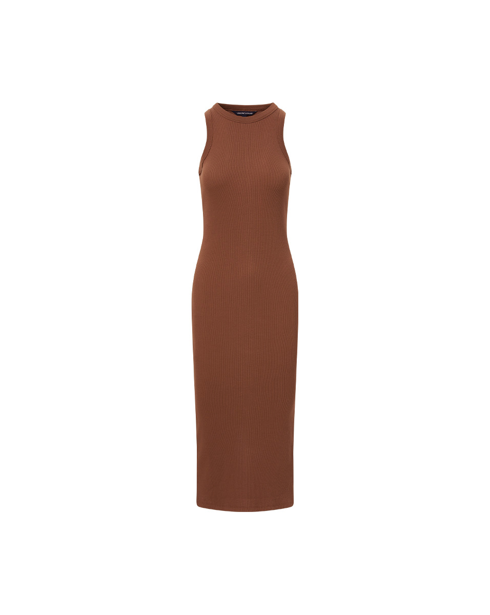 JORDYN RIBBED MIDI DRESS - 1