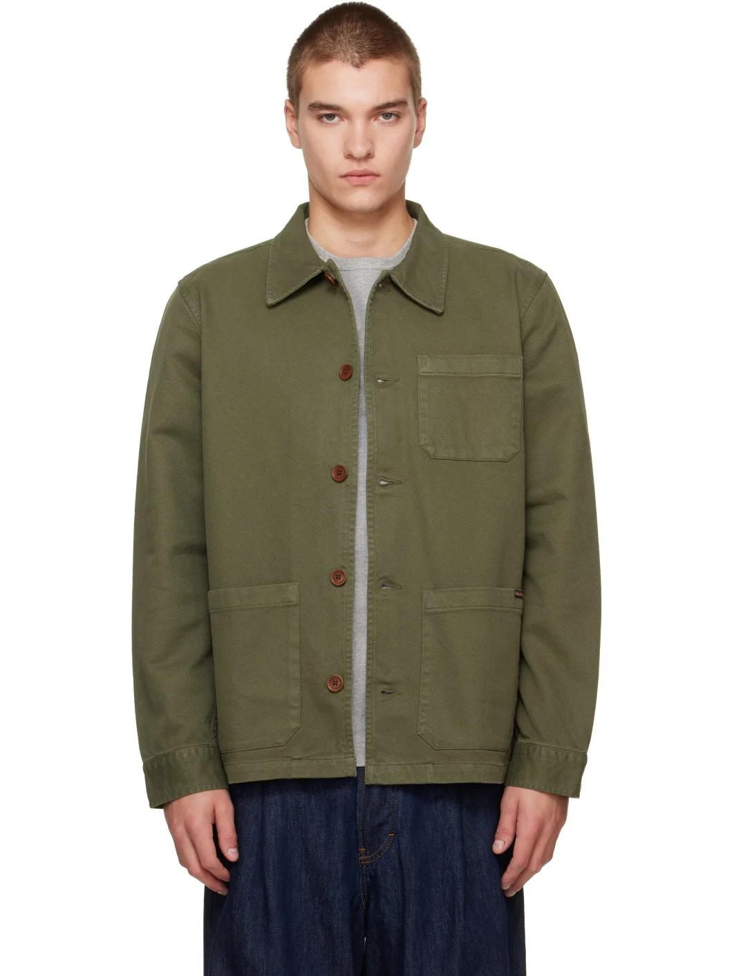 Khaki Barney Worker Jacket - 1