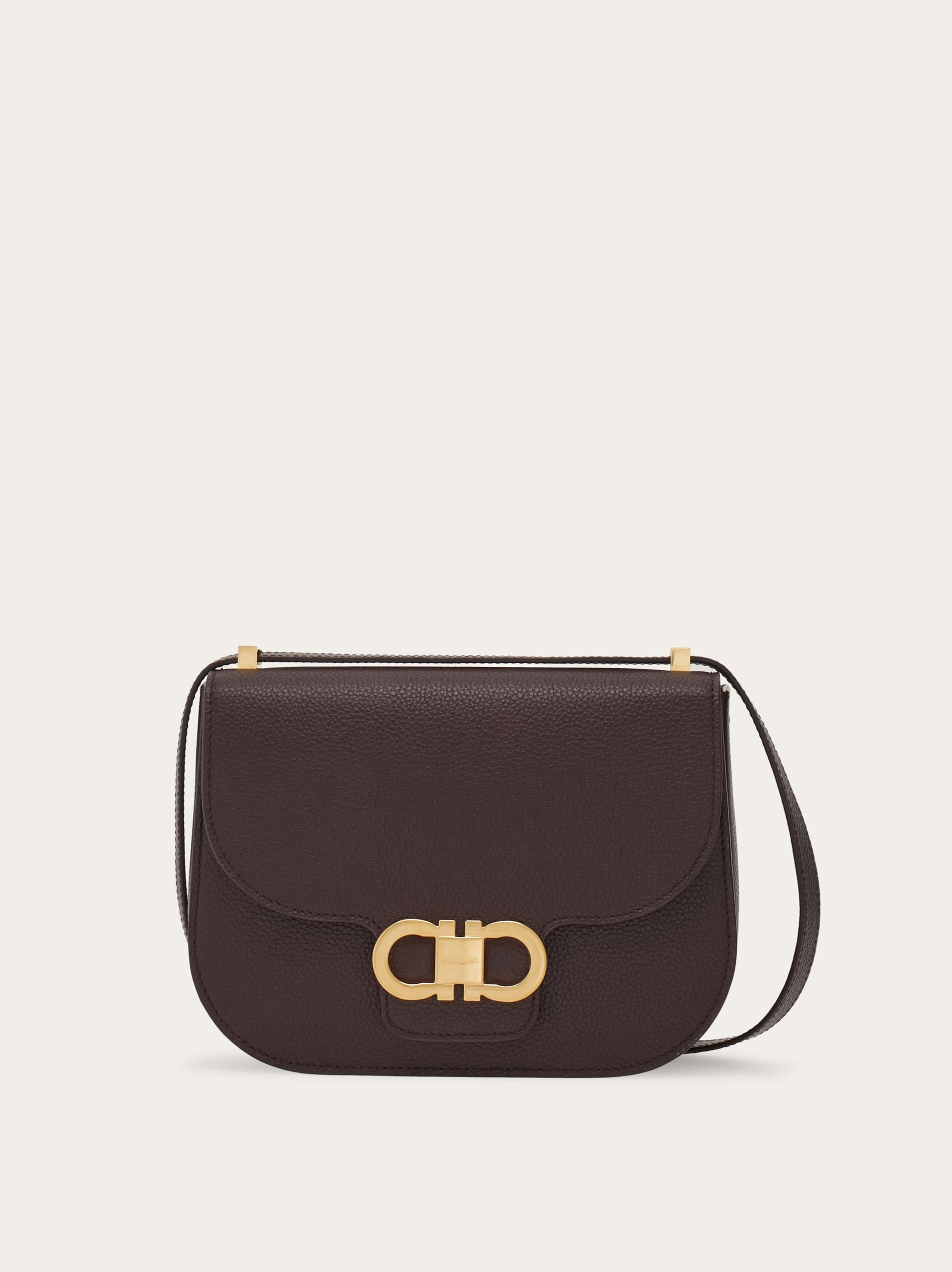 Double Gancini crossbody bag - 1